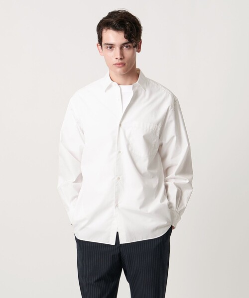 UNITED ARROWS（ユナイテッドアローズ）の「カリビアーナミルズ ポプリン レギュラーカラーシャツ（シャツ/ブラウス・メンズ・ライトブルー/ライトピンク/ライラック/ホワイト・XL/M/S/L）」の2枚目の写真