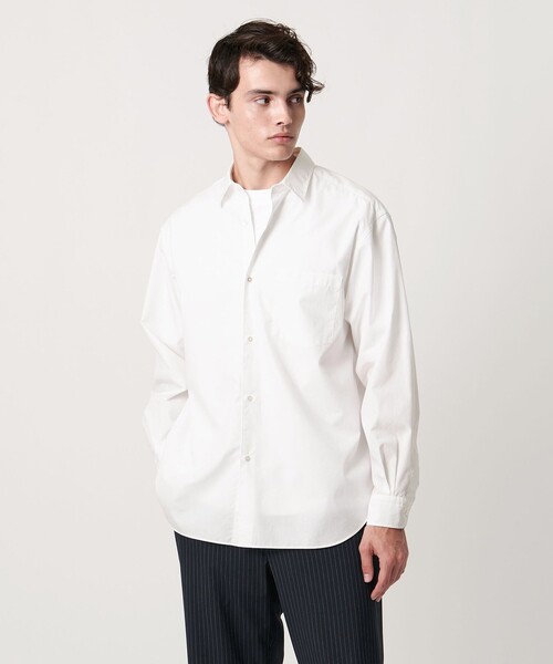 UNITED ARROWS（ユナイテッドアローズ）の「カリビアーナミルズ ポプリン レギュラーカラーシャツ（シャツ/ブラウス・メンズ・ライトブルー/ライトピンク/ライラック/ホワイト・XL/M/S/L）」の5枚目の写真