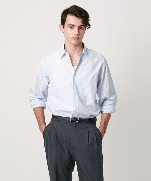 UNITED ARROWS（ユナイテッドアローズ）の「カリビアーナミルズ ポプリン レギュラーカラーシャツ（シャツ/ブラウス・メンズ・ライトブルー/ライトピンク/ライラック/ホワイト・XL/M/S/L）」の10枚目の写真