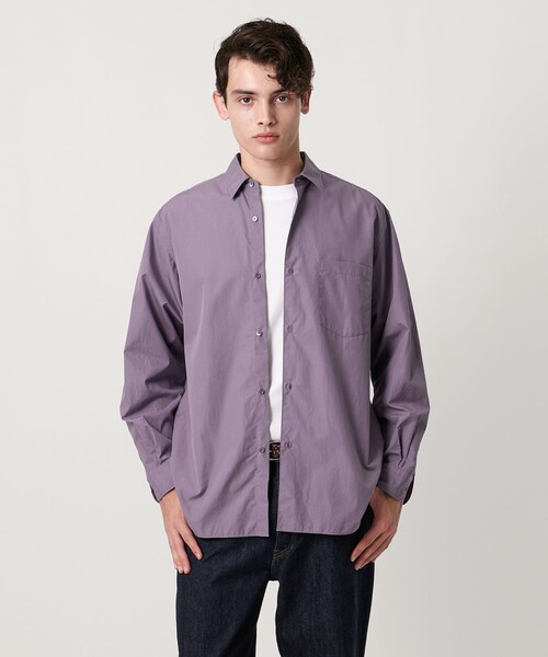 UNITED ARROWS（ユナイテッドアローズ）の「カリビアーナミルズ ポプリン レギュラーカラーシャツ（シャツ/ブラウス・メンズ・ライトブルー/ライトピンク/ライラック/ホワイト・XL/M/S/L）」の12枚目の写真