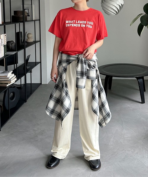 PILIT(ピリット)の「チェックBIGシャツ(シャツ/ブラウス・レディース・ブラウン/オフホワイト・MEDIUM)」の17枚目の写真