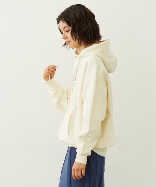MILKFED.（ミルクフェド）の「PLAID HEART SWEAT HOODIE（パーカー・レディース・オフホワイト/ブラック/バーガンディー・M/L）」の15枚目の写真