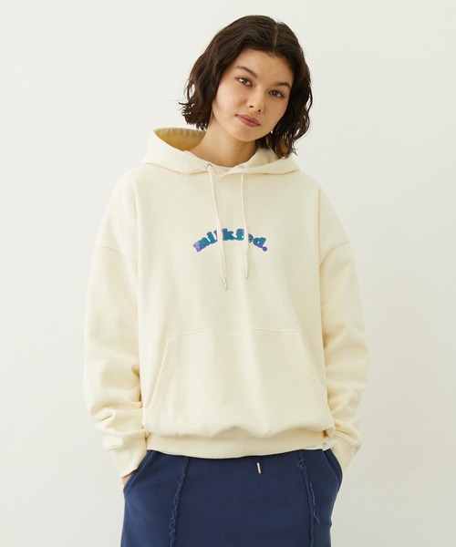 MILKFED.（ミルクフェド）の「PLAID HEART SWEAT HOODIE（パーカー・レディース・オフホワイト/ブラック/バーガンディー・M/L）」の16枚目の写真