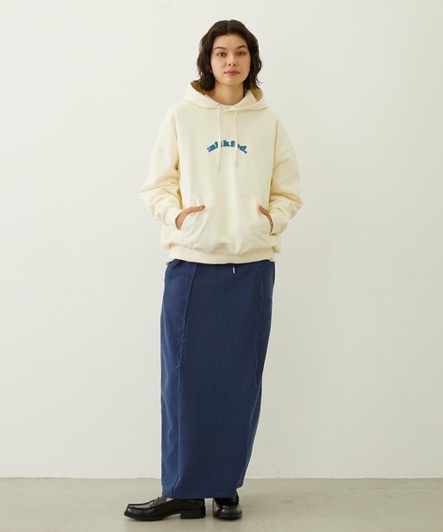 MILKFED.（ミルクフェド）の「PLAID HEART SWEAT HOODIE（パーカー・レディース・オフホワイト/ブラック/バーガンディー・M/L）」の17枚目の写真