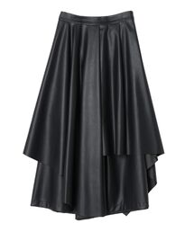 UN3D. ブラック レイヤードパンツ UN3D. パンツ MESH SKIRT LAYER PT「セットアップ着用可能