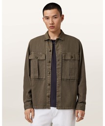 ALLSAINTS | ALBYN LONG SLEEVE COTTON SHIRT | ALBYN 長袖 コットン シャツ(シャツ/ブラウス)