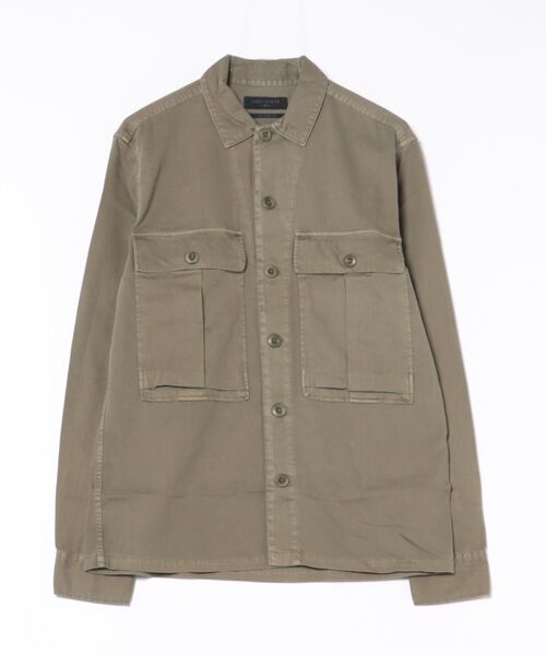 ALLSAINTS(オールセインツ)の「ALBYN LONG SLEEVE COTTON SHIRT | ALBYN 長袖 コットン シャツ(シャツ/ブラウス・メンズ・グリーン系その他・S/M/L/XS)」の7枚目の写真