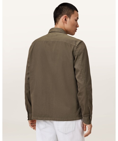 ALLSAINTS(オールセインツ)の「ALBYN LONG SLEEVE COTTON SHIRT | ALBYN 長袖 コットン シャツ(シャツ/ブラウス・メンズ・グリーン系その他・S/M/L/XS)」の6枚目の写真