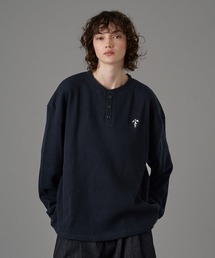 ONCILY(IVF[)LOGO HENRY NECK THERMAL LONG SLEEVE T-SHIRT /Sw[lbNT[}T(TVc/Jbg\[)