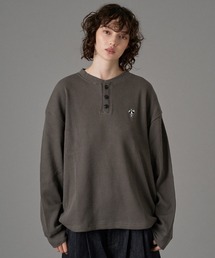 ONCILY(IVF[)LOGO HENRY NECK THERMAL LONG SLEEVE T-SHIRT /Sw[lbNT[}T(TVc/Jbg\[)
