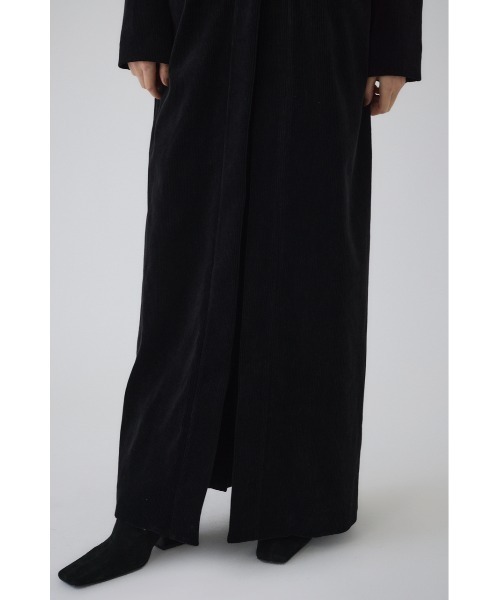 RIM.ARK Curve sleeve long JK コート ブラック RIM.ARK（リムアーク）の「T-lock corduroy maxi JK ティー