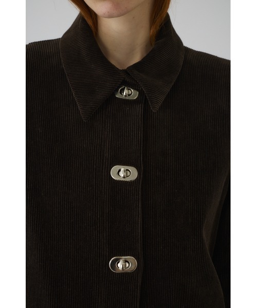 T-lock corduroy maxi JK ティーロックコーデュロイマキシジャケット