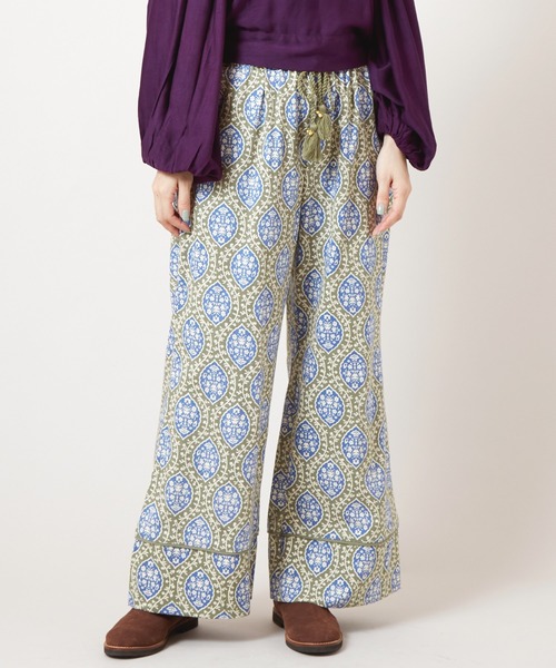 チャイハネ(チャイハネ)の「【チャイハネ】アログレベルボトムパンツ(その他パンツ・レディース・カーキ/ネイビー/オレンジ/レッド/ターコイズブルー/ホワイト・FREE)」の3枚目の写真