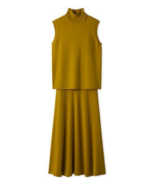 なお セットアイテム】ハイネックノースリニットナロースカートSET