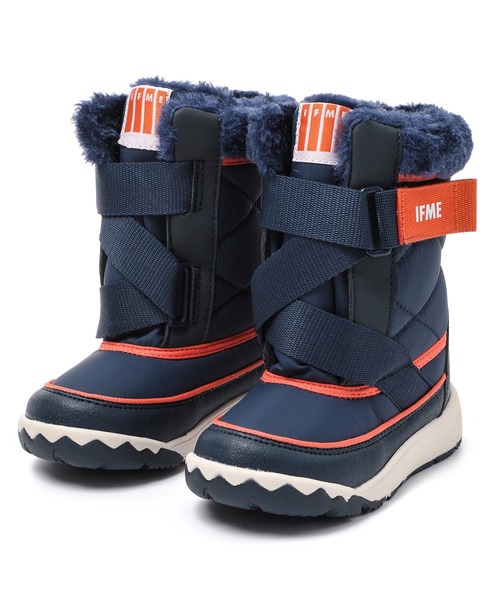 IFME（イフミー）の「KIDS｜キネティックベルトスノーブーツ[撥水・防滑]（ブーツ・キッズ・パープル/ブラック/ピンク/ネイビー/ベージュ・18.0cm/17.0cm/16.0cm/15.0cm/19.0cm）」の3枚目の写真