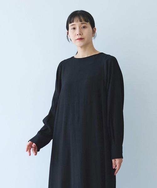 yuni ビュルデサボン 七分袖ワンピース yuni ビュルデサボン 七分袖ワンピース