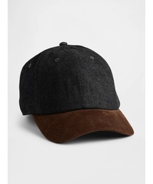 GAP | コーデュロイ＆デニム ベースボールキャップ(キャップ)
