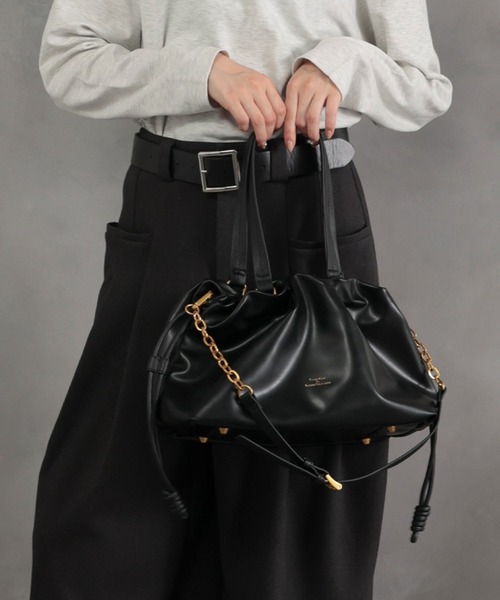 DRAW(ドロー) / ドローストリング バッグ ミディアム（ショルダー