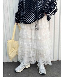 WC | ボリュームレースロングスカート(スカート)
