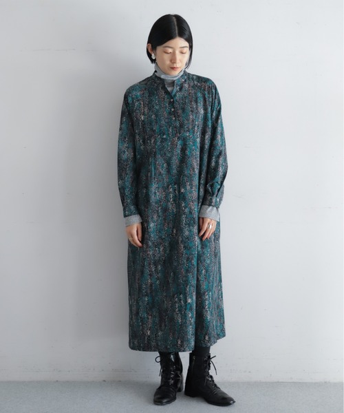 NOMBRE IMPAIR（ノンブルアンペール）の「ドローイングドットPT　ラグランヨークワンピース（ワンピース・レディース・グリーン・FREE）」の3枚目の写真