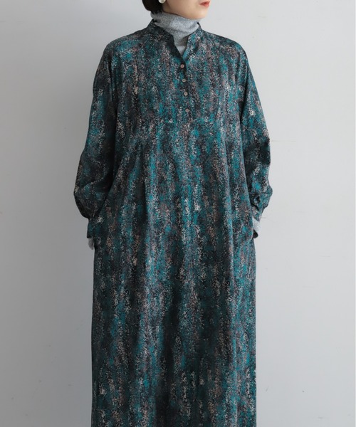 NOMBRE IMPAIR（ノンブルアンペール）の「ドローイングドットPT　ラグランヨークワンピース（ワンピース・レディース・グリーン・FREE）」の7枚目の写真