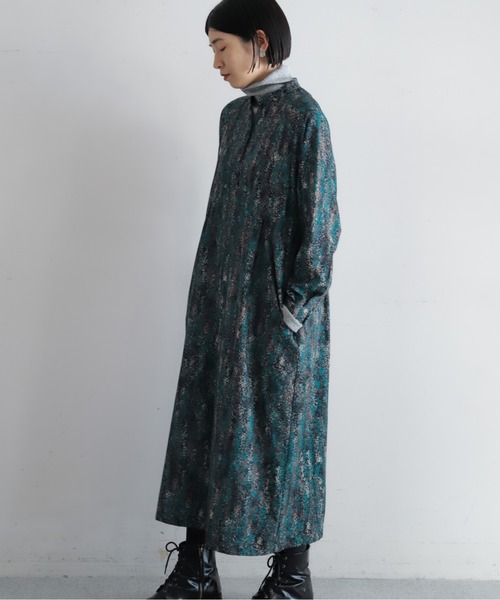 NOMBRE IMPAIR（ノンブルアンペール）の「ドローイングドットPT　ラグランヨークワンピース（ワンピース・レディース・グリーン・FREE）」の8枚目の写真