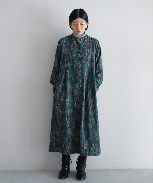 NOMBRE IMPAIR（ノンブルアンペール）の「ドローイングドットPT　ラグランヨークワンピース（ワンピース・レディース・グリーン・FREE）」の5枚目の写真