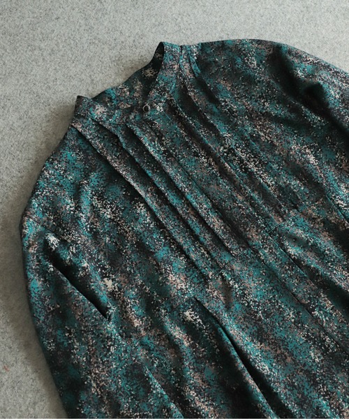 NOMBRE IMPAIR（ノンブルアンペール）の「ドローイングドットPT　ラグランヨークワンピース（ワンピース・レディース・グリーン・FREE）」の10枚目の写真