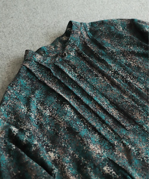 NOMBRE IMPAIR（ノンブルアンペール）の「ドローイングドットPT　ラグランヨークワンピース（ワンピース・レディース・グリーン・FREE）」の12枚目の写真