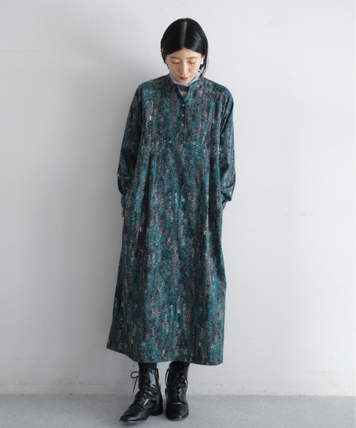 NOMBRE IMPAIR（ノンブルアンペール）の「ドローイングドットPT　ラグランヨークワンピース（ワンピース・レディース・グリーン・FREE）」の2枚目の写真