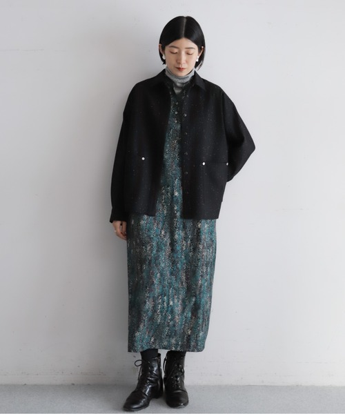 NOMBRE IMPAIR（ノンブルアンペール）の「ドローイングドットPT　ラグランヨークワンピース（ワンピース・レディース・グリーン・FREE）」の19枚目の写真