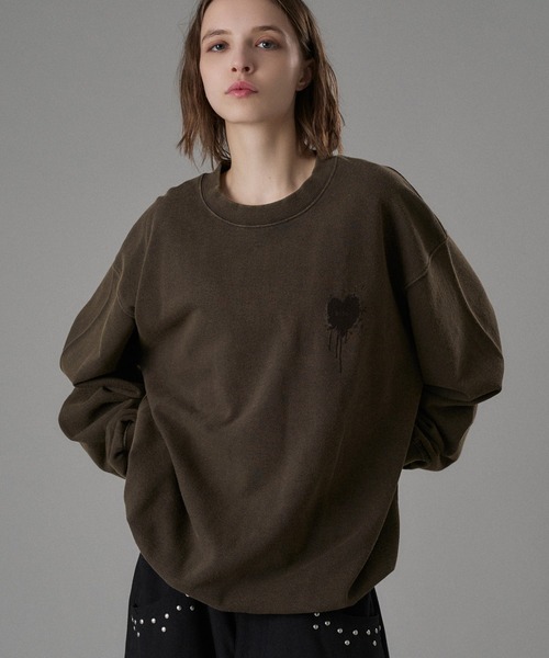 25AW HEART LOGO DRAW CODE SWEAT / ハートロゴドローコードスウェット