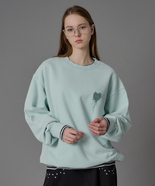 26SS HEART LOGO DRAW CODE SWEAT / ハートロゴドローコードスウェット