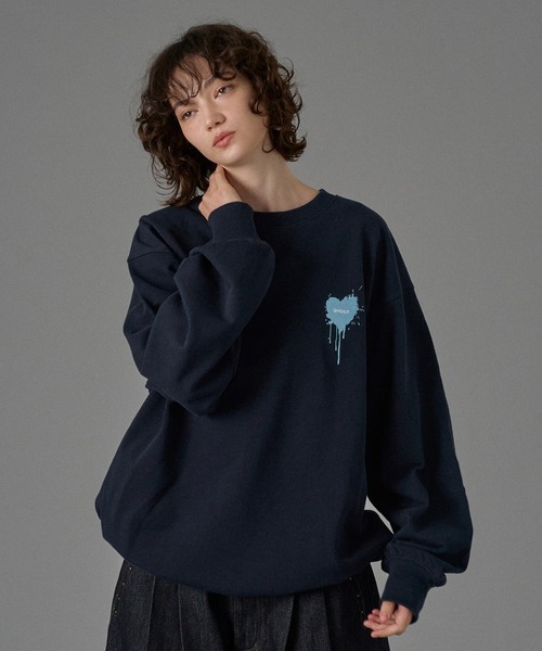 HARE×Ado コラボスウェット ブラック　 Mサイズ ado HARE コラボ サイドレースアップローズシシュウスウェットsizeM