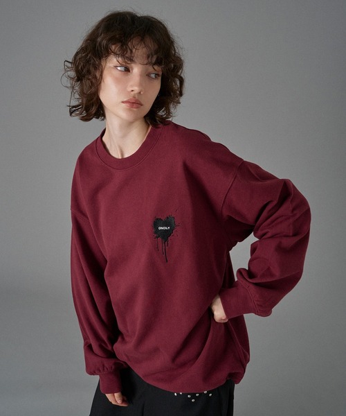 25AW HEART LOGO DRAW CODE SWEAT / ハートロゴドローコードスウェット
