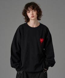 ONCILY(IVF[)25AW HEART LOGO DRAW CODE SWEAT / n[gSh[R[hXEFbg(XEFbg)