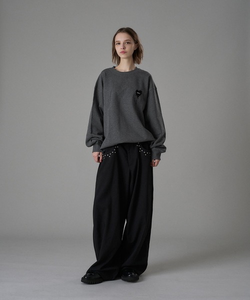 25AW HEART LOGO DRAW CODE SWEAT / ハートロゴドローコードスウェット