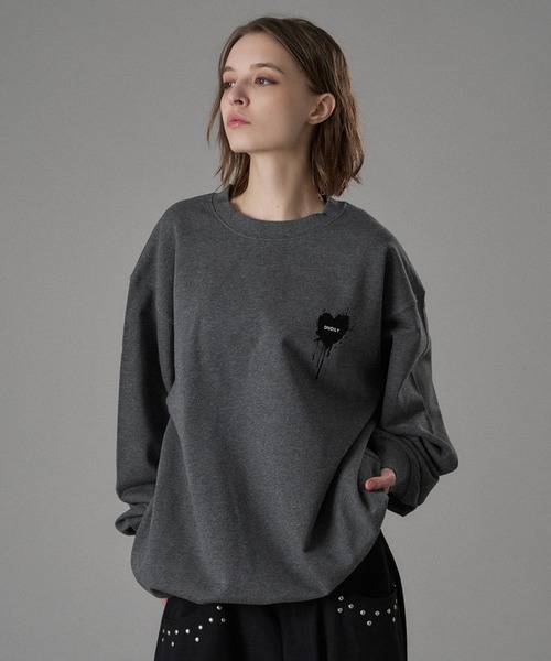 25AW HEART LOGO DRAW CODE SWEAT / ハートロゴドローコードスウェット