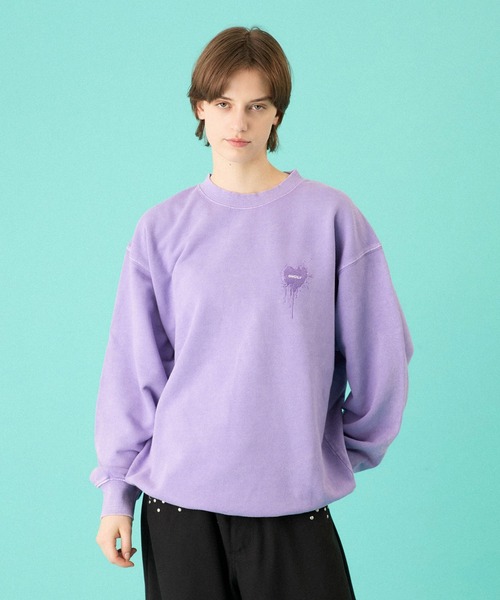 セール】26SS HEART LOGO DRAW CODE SWEAT / ハートロゴドローコード