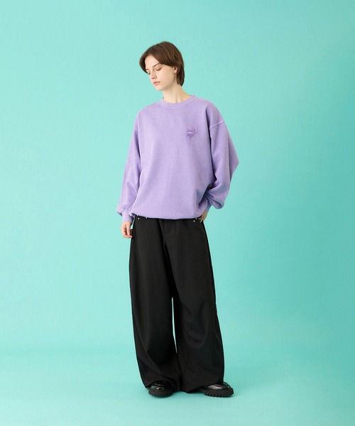 セール】26SS HEART LOGO DRAW CODE SWEAT / ハートロゴドローコード