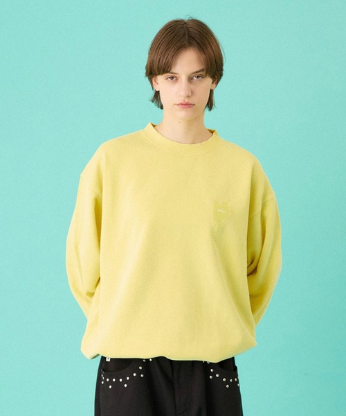 セール】26SS HEART LOGO DRAW CODE SWEAT / ハートロゴドローコード