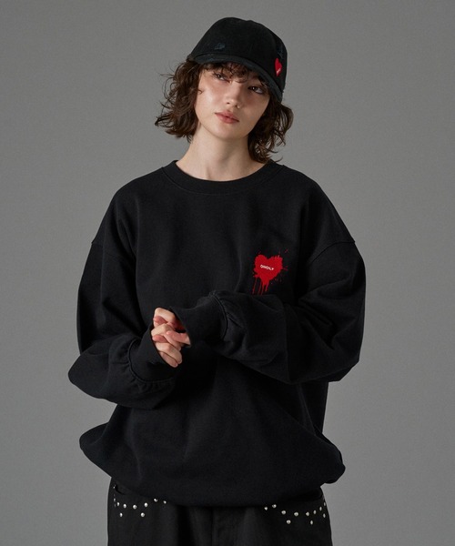 25AW HEART LOGO DRAW CODE SWEAT / ハートロゴドローコードスウェット