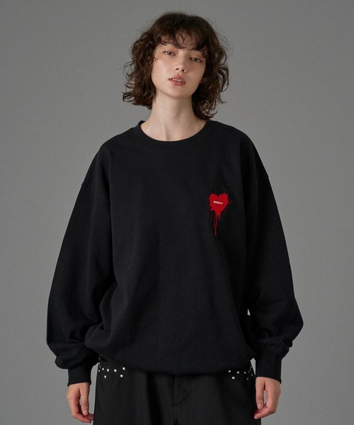 10mページ♡⃜ 25AW HEART LOGO DRAW CODE SWEAT / ハートロゴドローコード