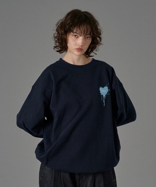 25AW HEART LOGO DRAW CODE SWEAT / ハートロゴドローコード