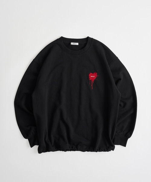 ONCILY（オンシェリー）の「25AW HEART LOGO DRAW CODE SWEAT / ハート