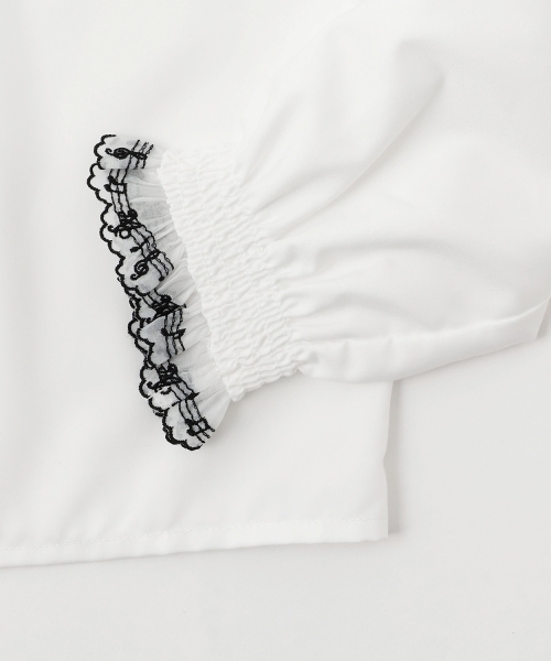 メゾピアノ 音符レースブラウス スカートセット120 メゾピアノ 音符