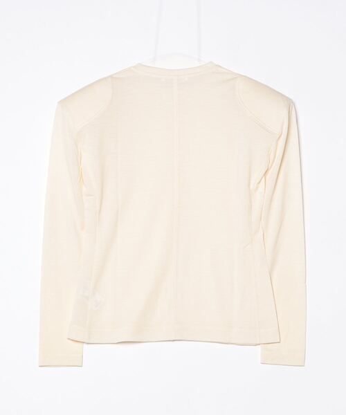 CINOH(チノ)の「WOOL JERSEY SHOULDER PADDED T-SHIRT(Tシャツ/カットソー・レディース・ホワイト系その他/ブラック・38)」の17枚目の写真