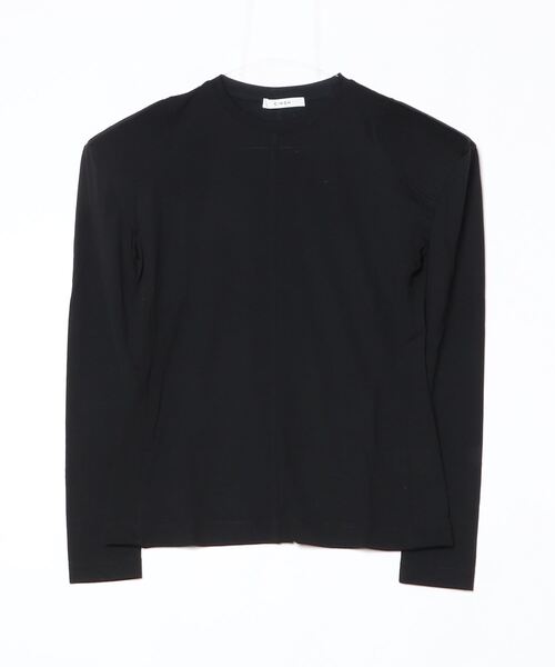 CINOH(チノ)の「WOOL JERSEY SHOULDER PADDED T-SHIRT(Tシャツ/カットソー・レディース・ホワイト系その他/ブラック・38)」の18枚目の写真