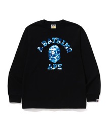 A BATHING APE(AxCVOGCv)ABC CAMO COLLEGE LS TEE(TVc/Jbg\[)