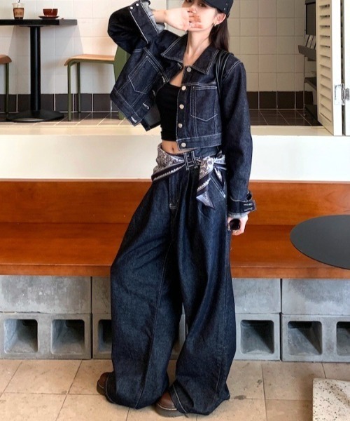 Vipoa（ヴィポア）の「WIDE INDIGO DENIM SET UP（セットアップ）」 - WEAR